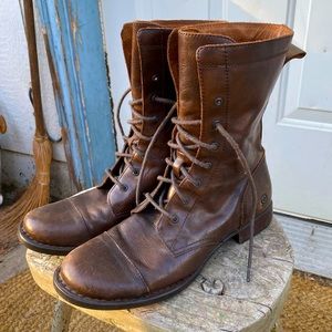 Brown Leather Born Boots Size 9.5 Womens